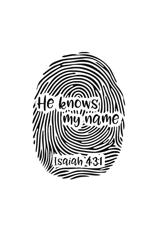 He knows my name, A4 poster Frame