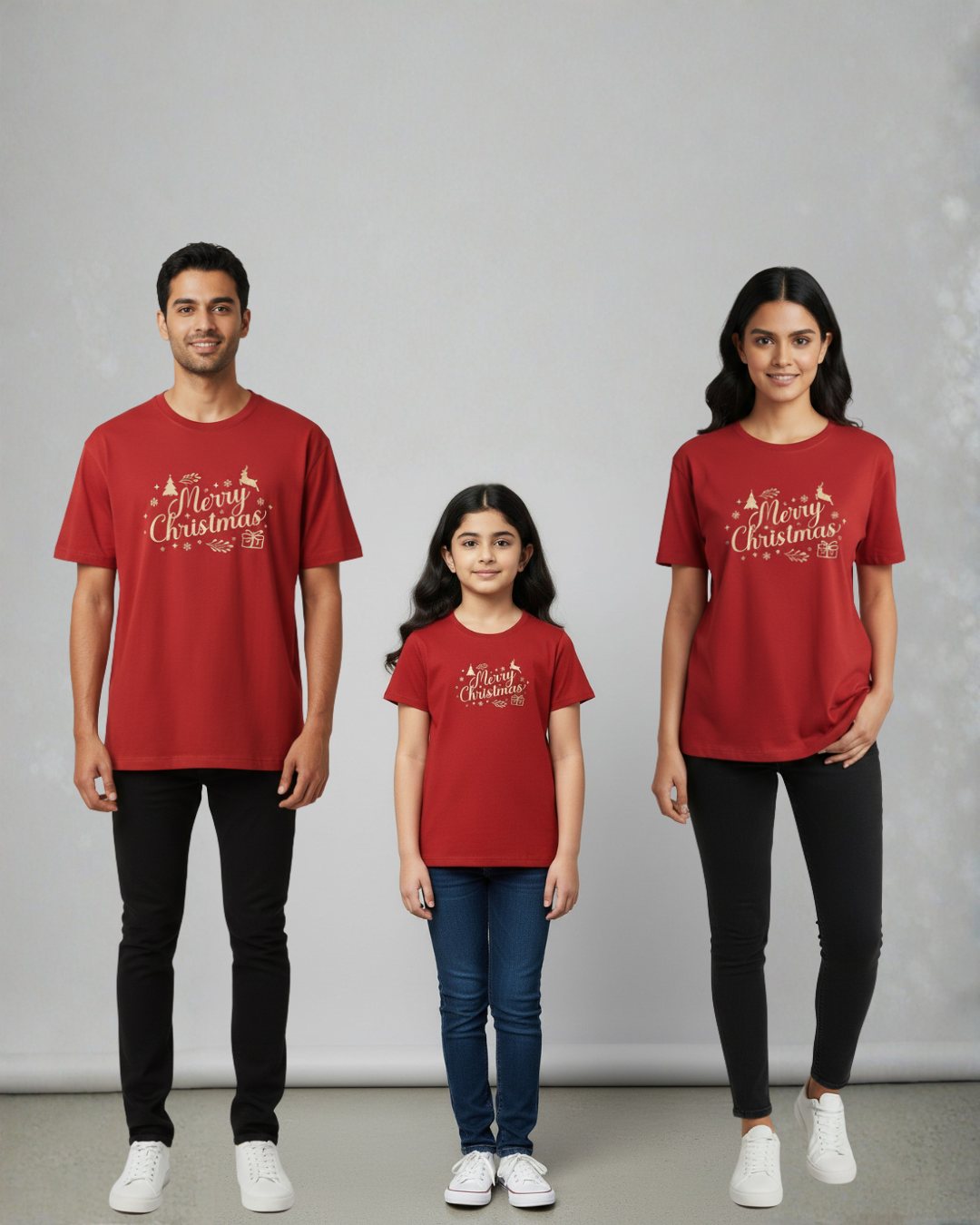 Merry Christmas Family Combo β Matching Tees for Men, Women & Kids