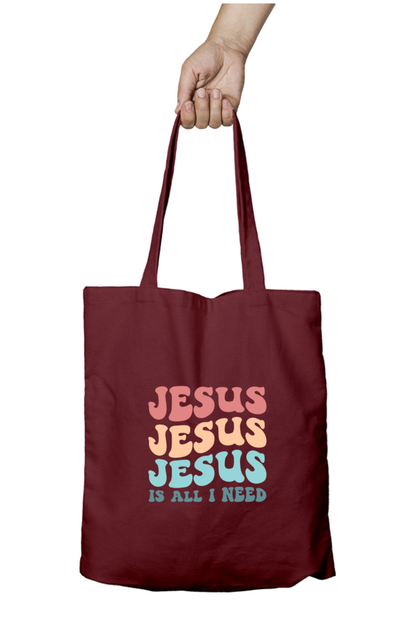 Jesus is all I need, Tote bag