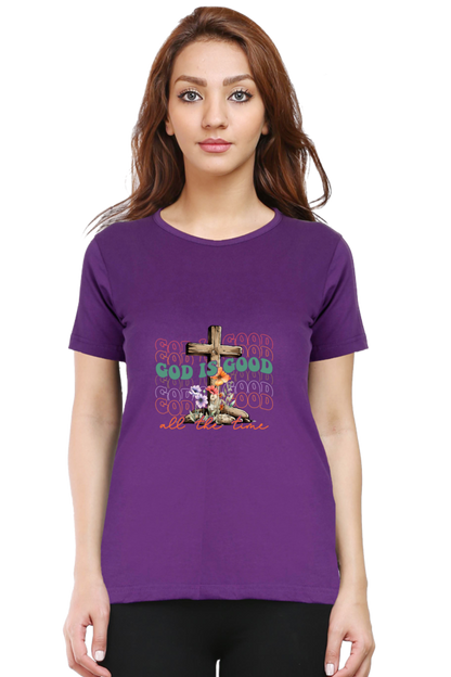 God is good all the time, Women's t-shirt