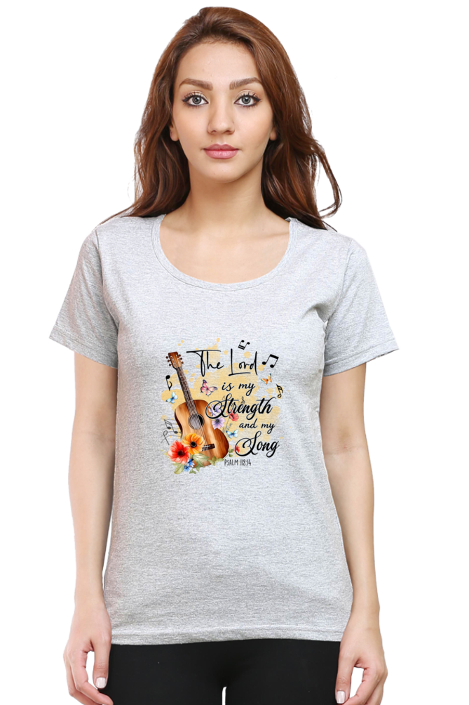 The lord is my strength and my song, Women's t-shirt