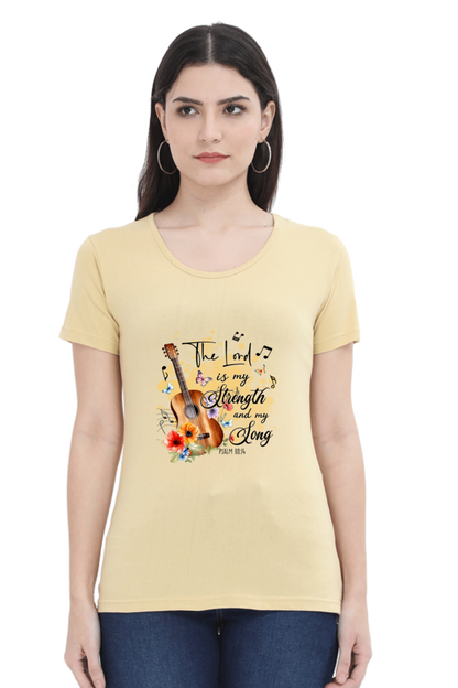 The lord is my strength and my song, Women's t-shirt