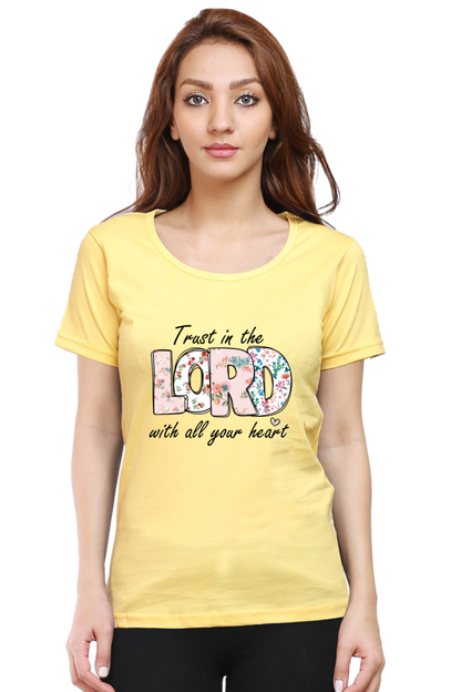 Trust in the lord, Women t-shirt
