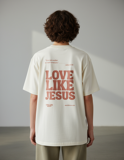 Love Like Jesus, Unisex Oversized Classic T-Shirt