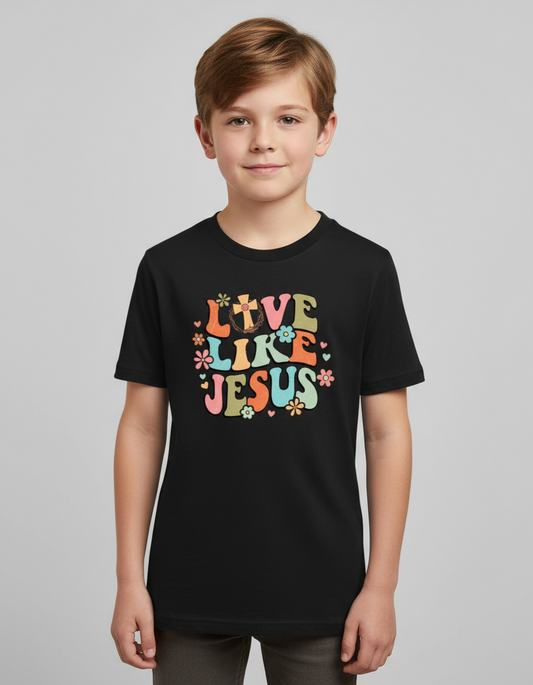 Love Like Jesus, Boy's Crew Neck T-Shirt