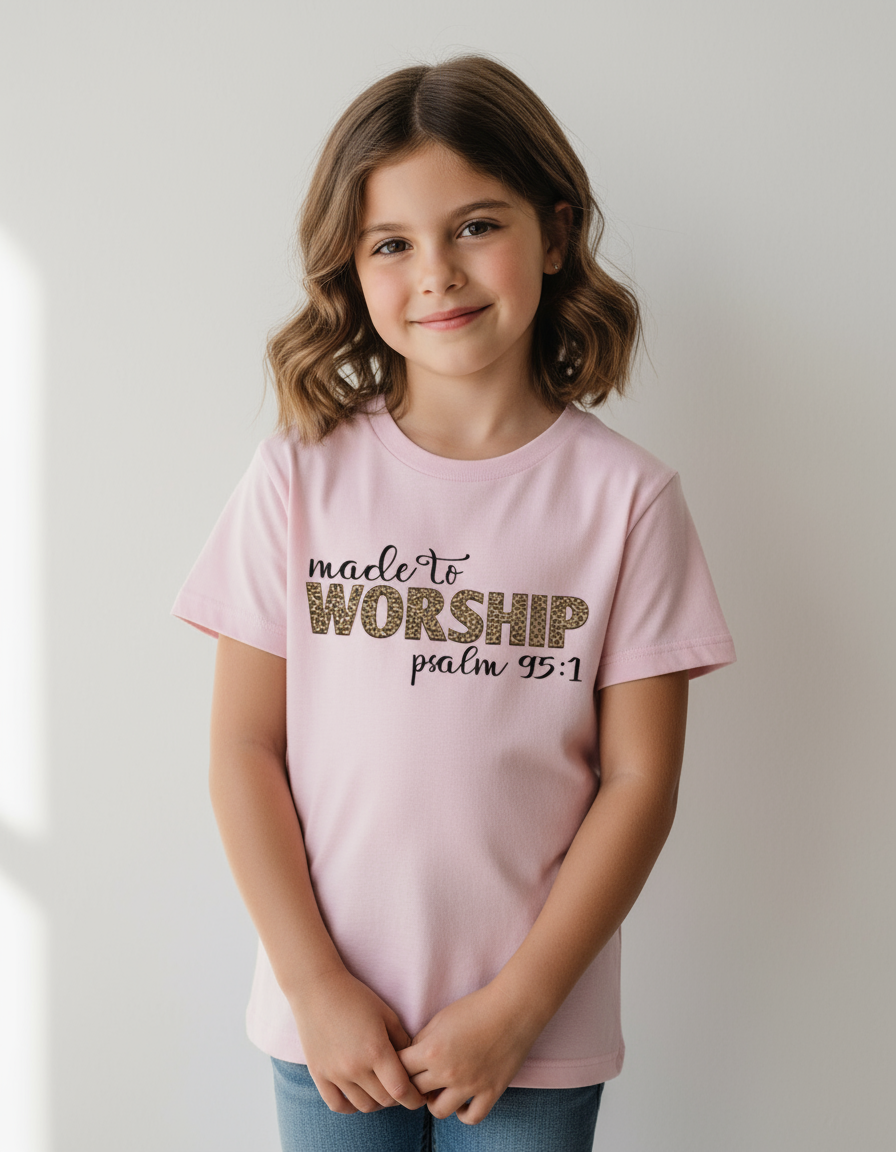 Made to worship, Boy's Crew Neck T-Shirt