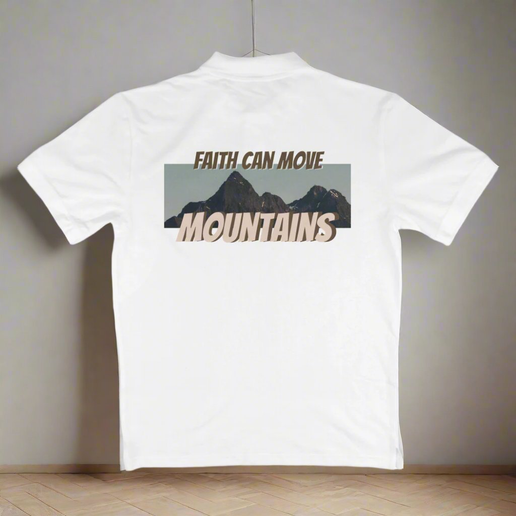Faith can move mountains, Polo t-shirt