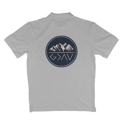 God is greater than highs and lows, Polo t-shirt