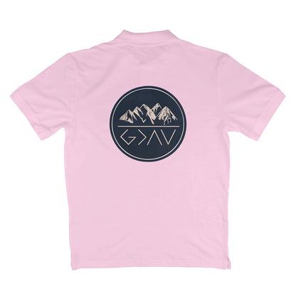 God is greater than highs and lows, Polo t-shirt