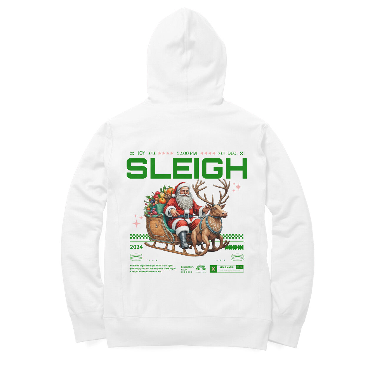 Sleigh, Christmas Hoodie