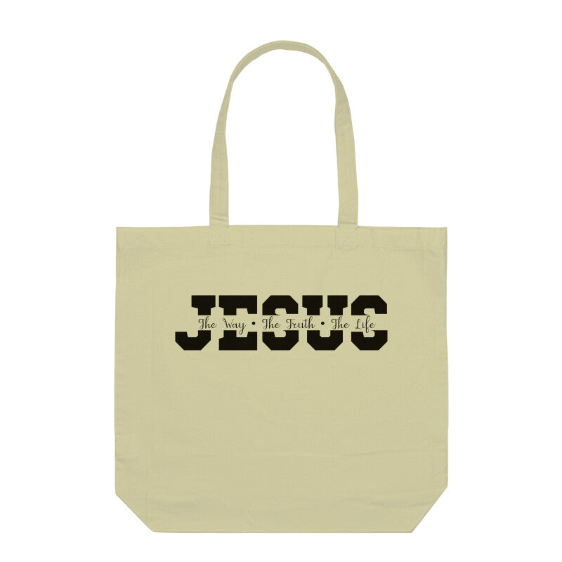 Jesus, Half White Tote Bag Without Zipper