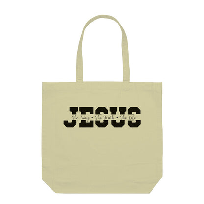 Jesus, Half White Tote Bag Without Zipper