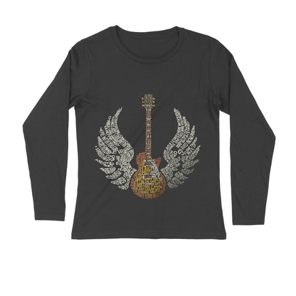 Les paul guitar with wings, Unisex t-shirt