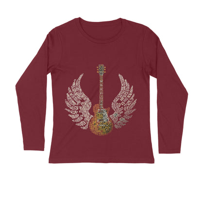 Les paul guitar with wings, Unisex t-shirt