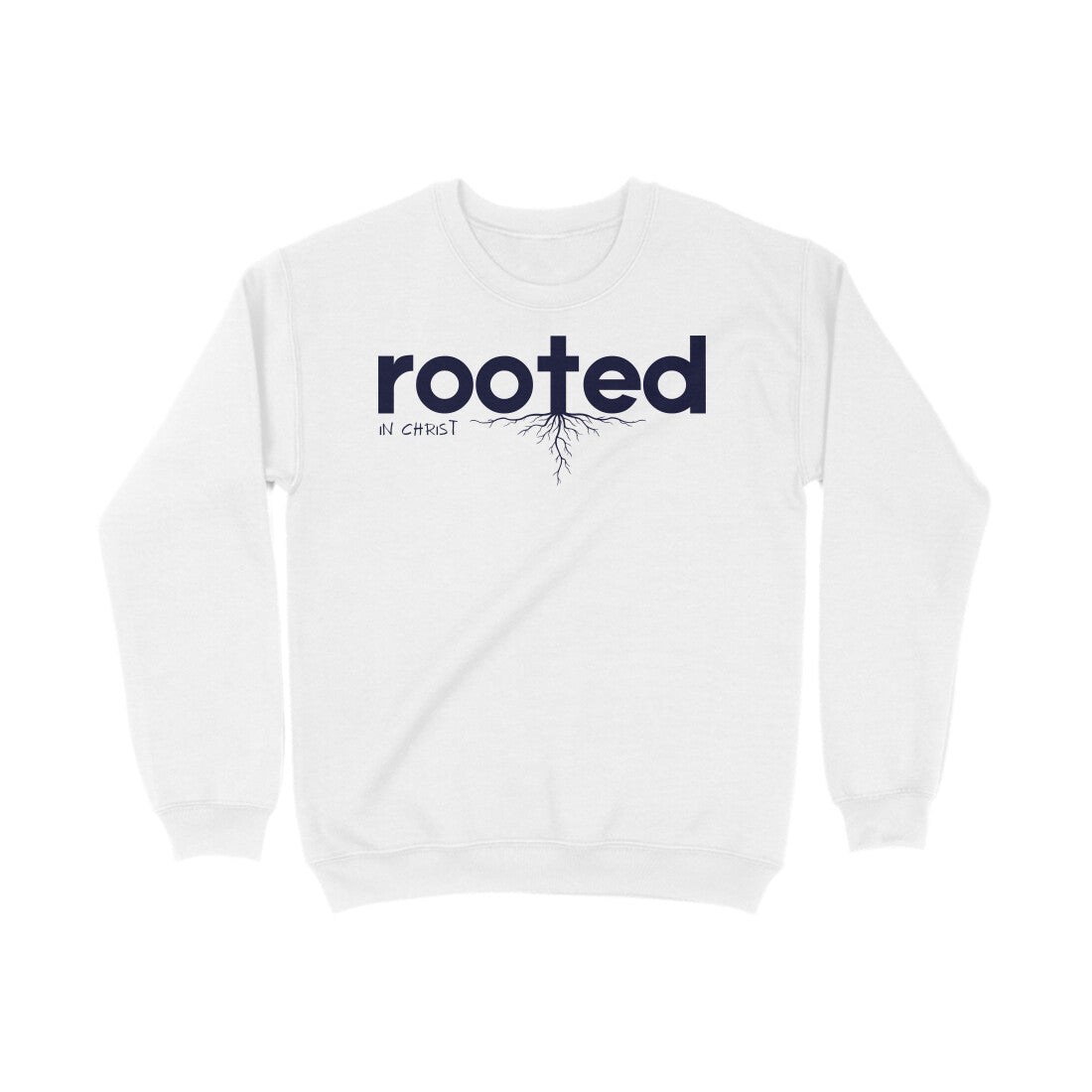 Rooted in christ, Unisex sweatshirt