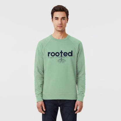Rooted in christ, Unisex sweatshirt