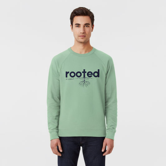 Rooted in christ, Unisex sweatshirt