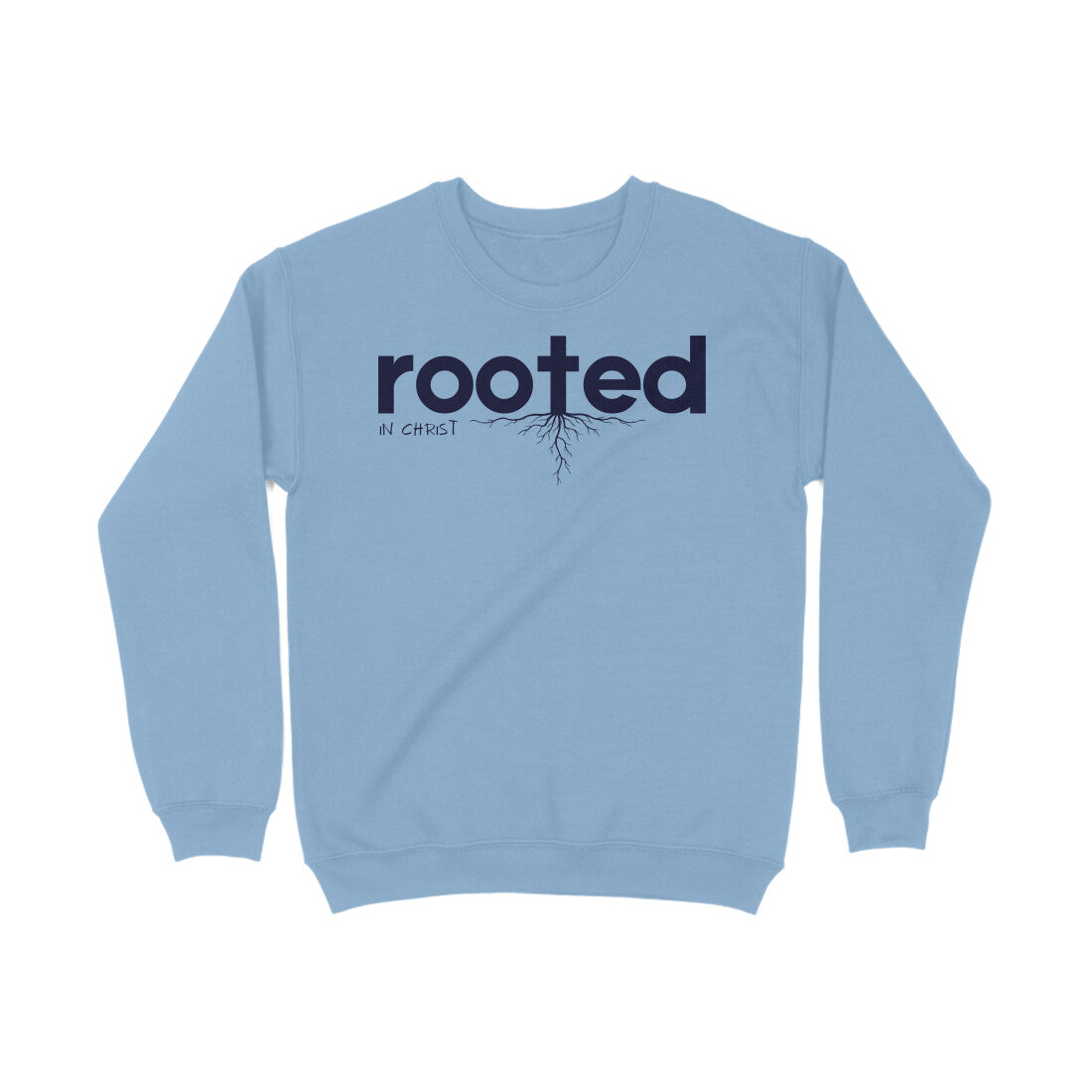 Rooted in christ, Unisex sweatshirt