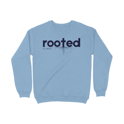 Rooted in christ, Unisex sweatshirt